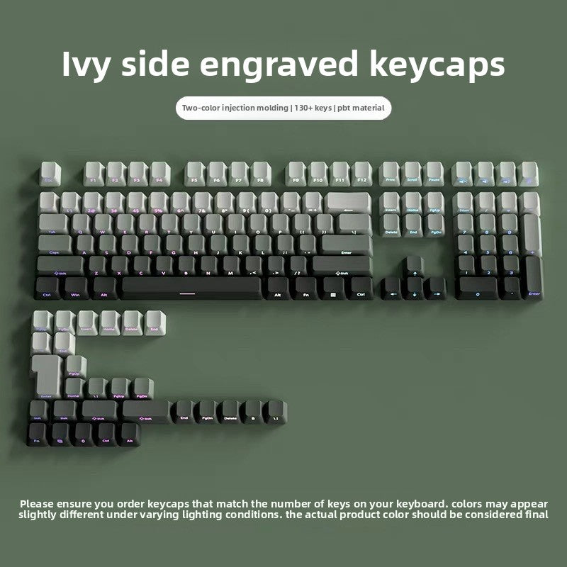 PBT Side-Engraved Keycaps for Mechanical Keyboards