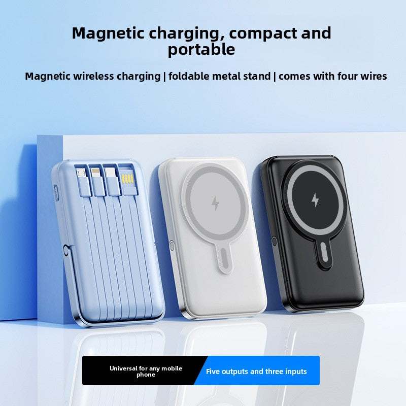 Magnetic Stand Wireless Fast Charging Power Bank