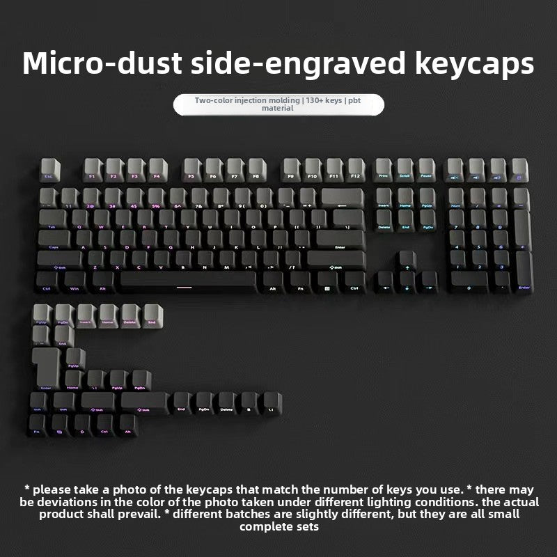 PBT Side-Engraved Keycaps for Mechanical Keyboards