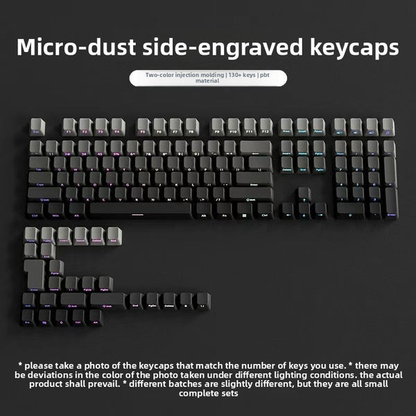 PBT Side-Engraved Keycaps for Mechanical Keyboards