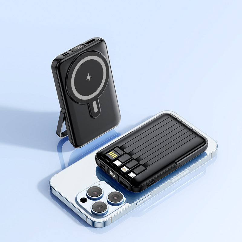 Magnetic Stand Wireless Fast Charging Power Bank
