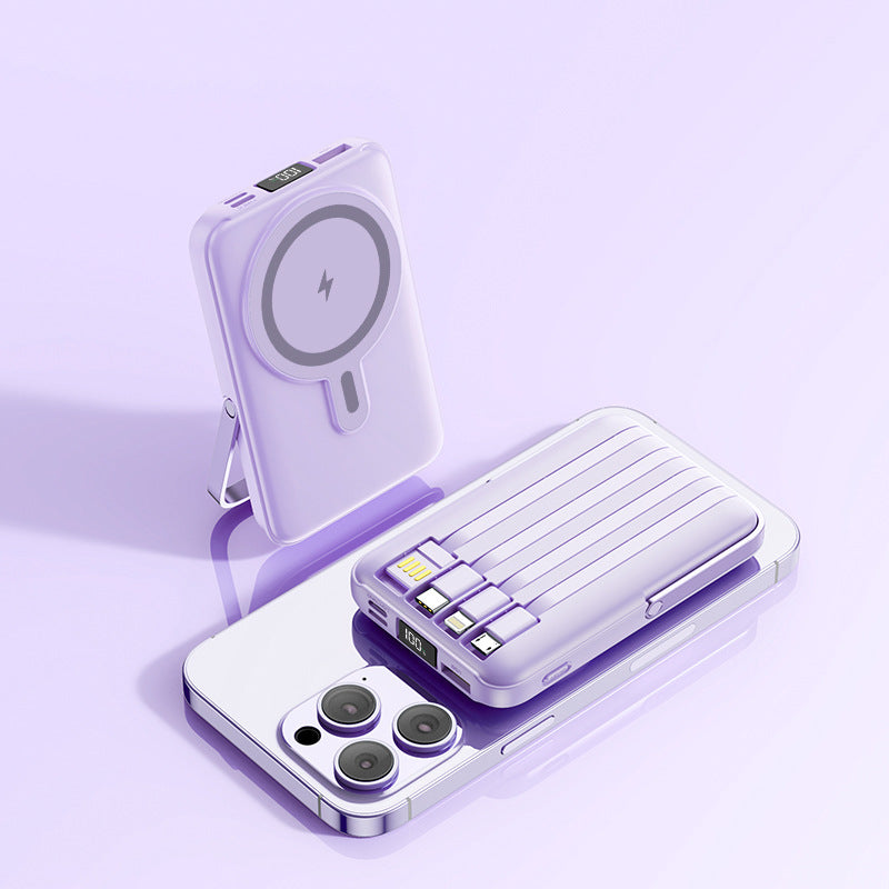 Magnetic Stand Wireless Fast Charging Power Bank