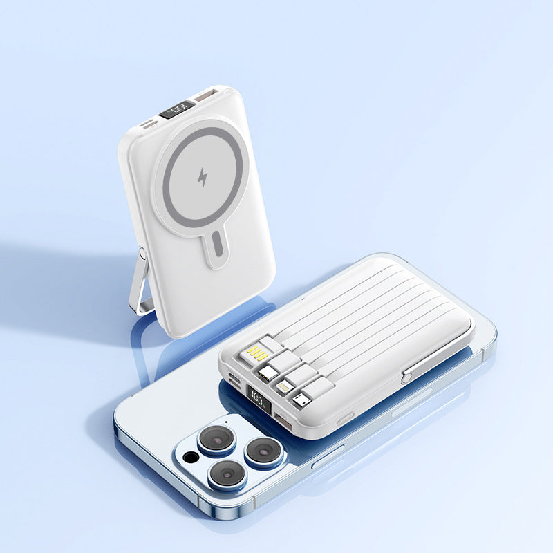Magnetic Stand Wireless Fast Charging Power Bank