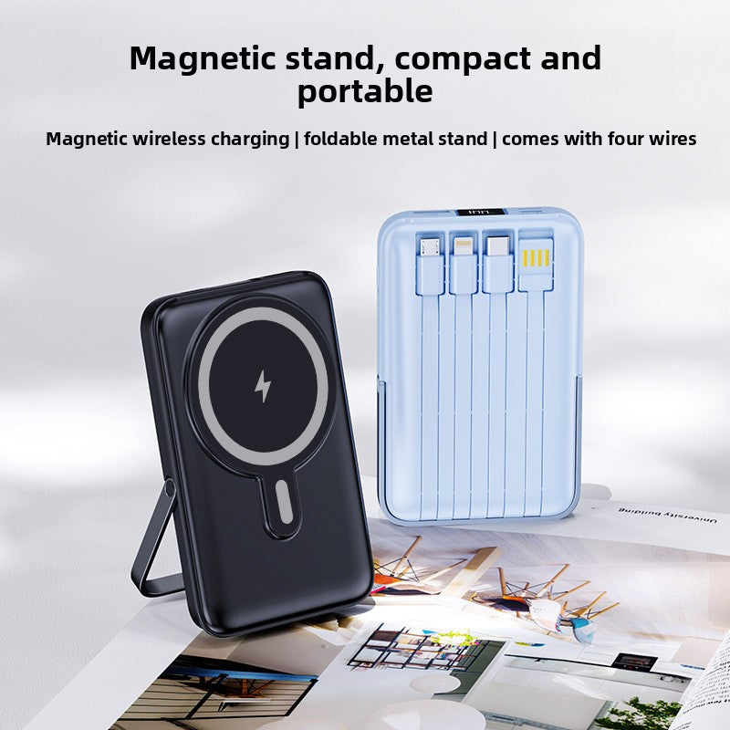 Magnetic Stand Wireless Fast Charging Power Bank